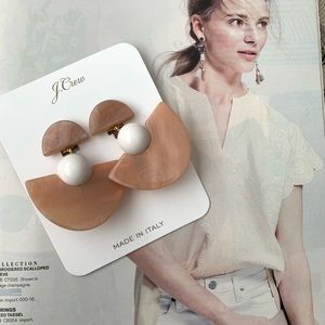 MADE-IN-ITALY HALF-CIRCLE DROP EARRINGS